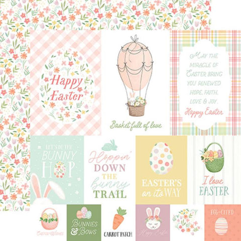 Carta Bella Here Comes Easter Easter Journaling Cards Patterned Paper