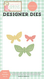Carta Bella Here Comes Spring Etched Butterflies Designer Die Set