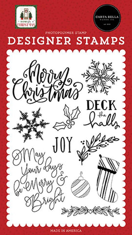 Carta Bella Home For Christmas Joy Designer Stamp Set