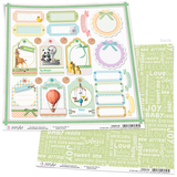 Ciao Bella My First Year Height & Weight Patterned Paper