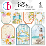Ciao Bella Summer Breeze 6x6 Vellum Fussy Cut Paper Pad