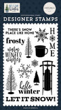 Carta Bella Welcome Winter Snow Place Like Home Designer Stamp Set