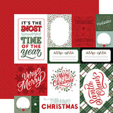 Echo Park Christmas Salutations No. 2 Multi Journaling Cards Patterned Paper