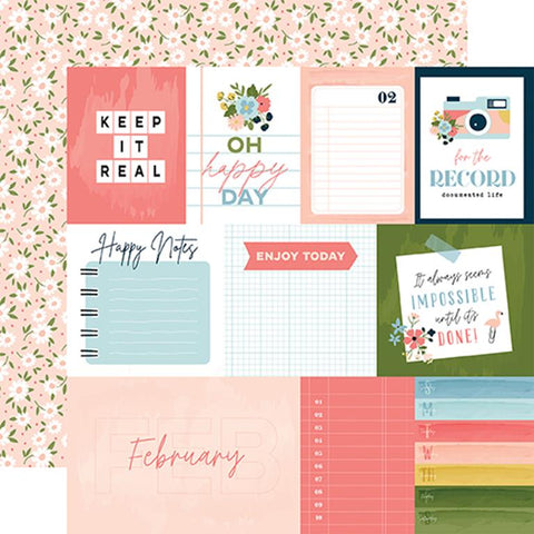 Echo Park Day In The Life February  Patterned Paper