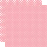 Echo Park Dots & Stripes Pink Dot Patterned Paper