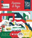 Echo Park First Day Of School Frames & Tags Embellishments
