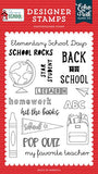 Echo Park First Day Of School School Rocks Designer Stamp Set