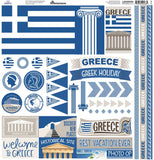 Reminisce Greece 12x12 Sticker Sheet
