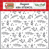 Echo Park Jingle All The Way Boughs of Holly Designer 6x6 Stencil