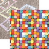 Reminisce Kids At Play Chalk Games Patterned Paper