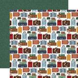 Echo Park Let's Go Travel Layover Luggage Patterned Paper