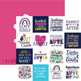 Reminisce Love Makes A Family Love Patterned Paper