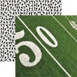 Reminisce Let's Play Football Gridiron Patterned Paper