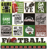 Reminisce Let's Play Football 12x12 Custom Sticker Sheet