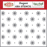 Echo Park The Magic of Christmas Magic Of Snowfall Designer 6x6 Stencil