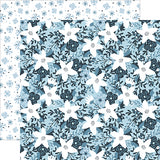 Echo Park The Magic of Winter Frosted Flowers Patterned Paper
