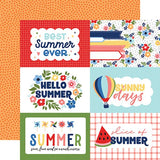 Echo Park My Favorite Summer 6x4 Journaling Cards Patterned Paper
