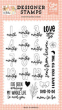 Echo Park Our Baby Girl Months Designer Stamp Set