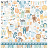 Echo Park Our Baby Boy Element Sticker Sheet