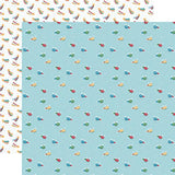 Echo Park Play All Day Boy Helicopter Trails Patterned Paper