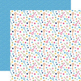 Echo Park Play All Day Girl Blowing Bubbles Patterned Paper