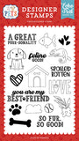Echo Park Pets Spoiled Rotten Designer Stamp Set