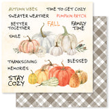 Paper Rose Autumn Days Paper C Patterned Paper