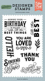 Echo Park Salutations No. 2 All The Best Designer Stamp Set