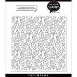 Photoplay Paper Say It With Stamps Falling Leaves Background 6x6 Stamp Set
