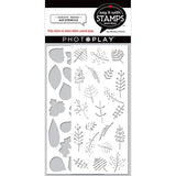 Photoplay Paper Say It With Stamps Autumn Leaves 4x9 2-Piece Stencil Set