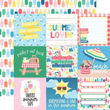 Echo Park Sun Kissed 4x4Journaling Cards Patterned Paper