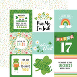 Echo Park Happy St. Patrick's Day 4x4 Journaling Cards Patterned Paper