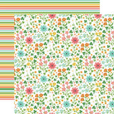 Echo Park Happy St. Patrick's Day March Blooms Patterned Paper