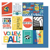 Photoplay Paper MVP Volleyball Spike Patterned Paper
