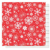 Photoplay Paper It's A Wonderful Christmas Snowflakes Are Falling Patterned Paper