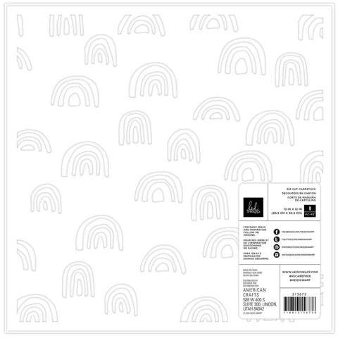 American Crafts Heidi Swapp - CareFree Rainbow Die-Cut Cardstock