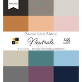 DCWV Double-Sided Cardstock Stack 6" X 6"-Neutrals