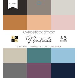 DCWV Double-Sided Cardstock Stack 6" X 6"-Neutrals