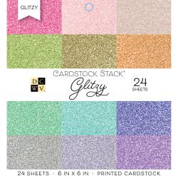 DCWV Single-Sided Cardstock Stack 6" X 6"- Glitzy