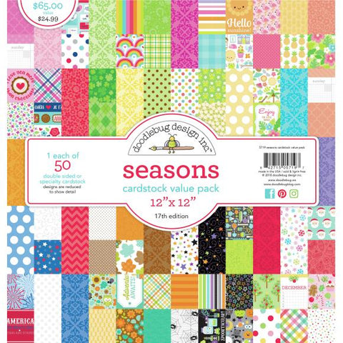 Doodlebug Design Seasons 12'x12" Specialty Pack