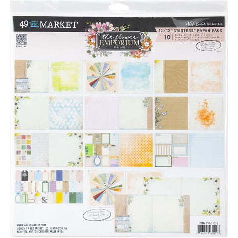 49 and Market Vicki Boutin's The Flower Emporium Collection Pack 12"X12"