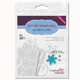 Scrapbook Adhesives 3D Foam Snowflakes- White Mix-Adhesives