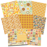 Ciao Bella  The Seventies Patterns Pad 12"x12" 8/Pkg