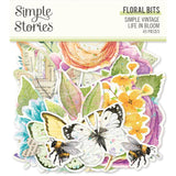 Simple Stories Simple Vintage Life In Bloom Floral Bits & Pieces Embellishments