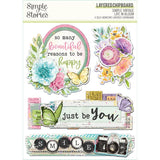 Simple Stories Simple Vintage Life In Bloom Layered Chipboard Embellishments
