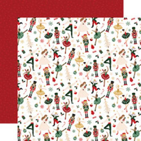 Echo Park Nut Cracker Christmas- Nutcracker Christmas Patterned Paper