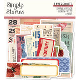 Simple Stories Simple Vintage Berry Fields Layered Bits & Pieces Embellishments