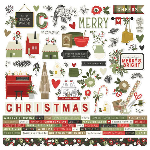 Simple Stories The Holiday Life Cardstock Sticker Sheet