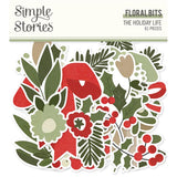 Simple Stories The Holiday Life  Floral Bits & Pieces Embellishments