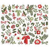 Simple Stories The Holiday Life  Floral Bits & Pieces Embellishments
